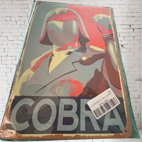 COBRA COMMANDER‎ METAL WALL ART 8x12 - Picture 1 of 1